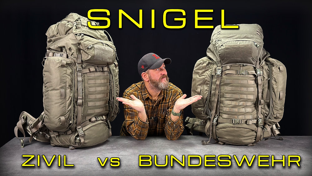 Snigel 110 Snigel 100 Liter Rucksack - Zivil vs. Bundeswehr