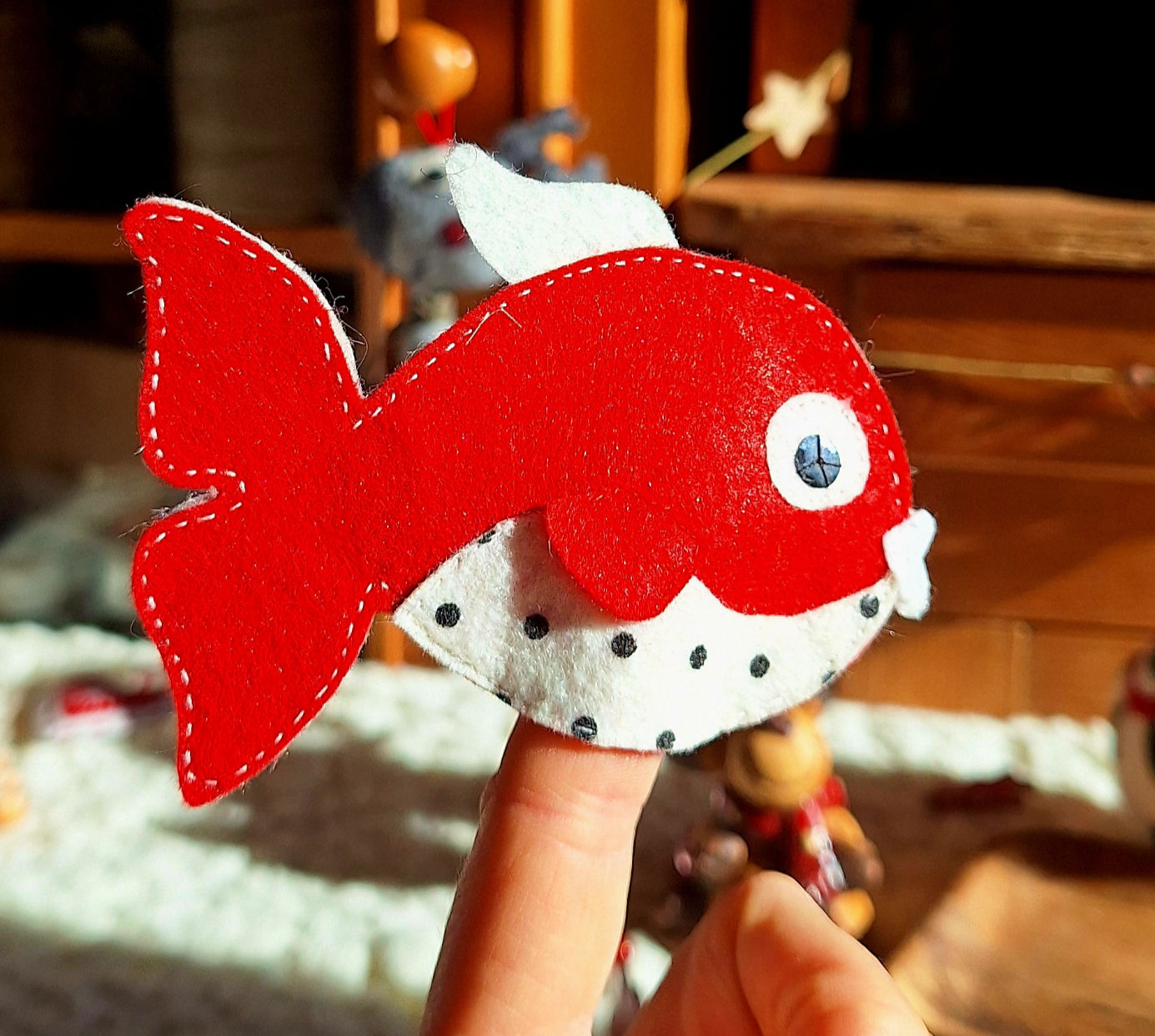 🐟Marionnettes à doigts en feutrine