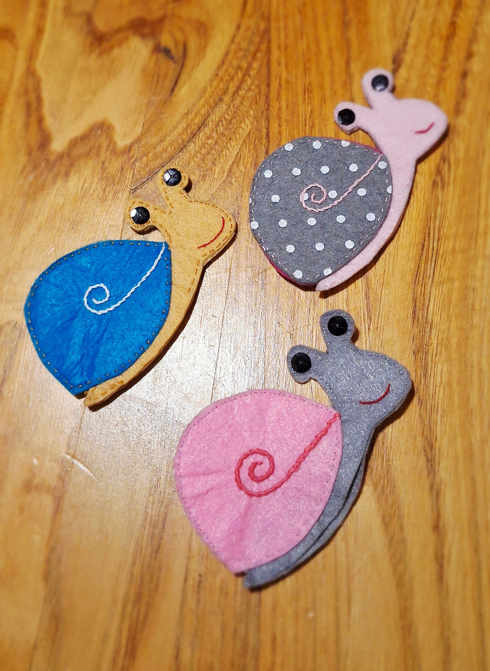 🐌 Marionnettes à doigts en feutrine