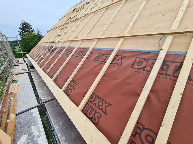 Dachisolierungen mit Eindeckung_Zimmerei Hubert Assum_Augsburg_Schlipsheim_1