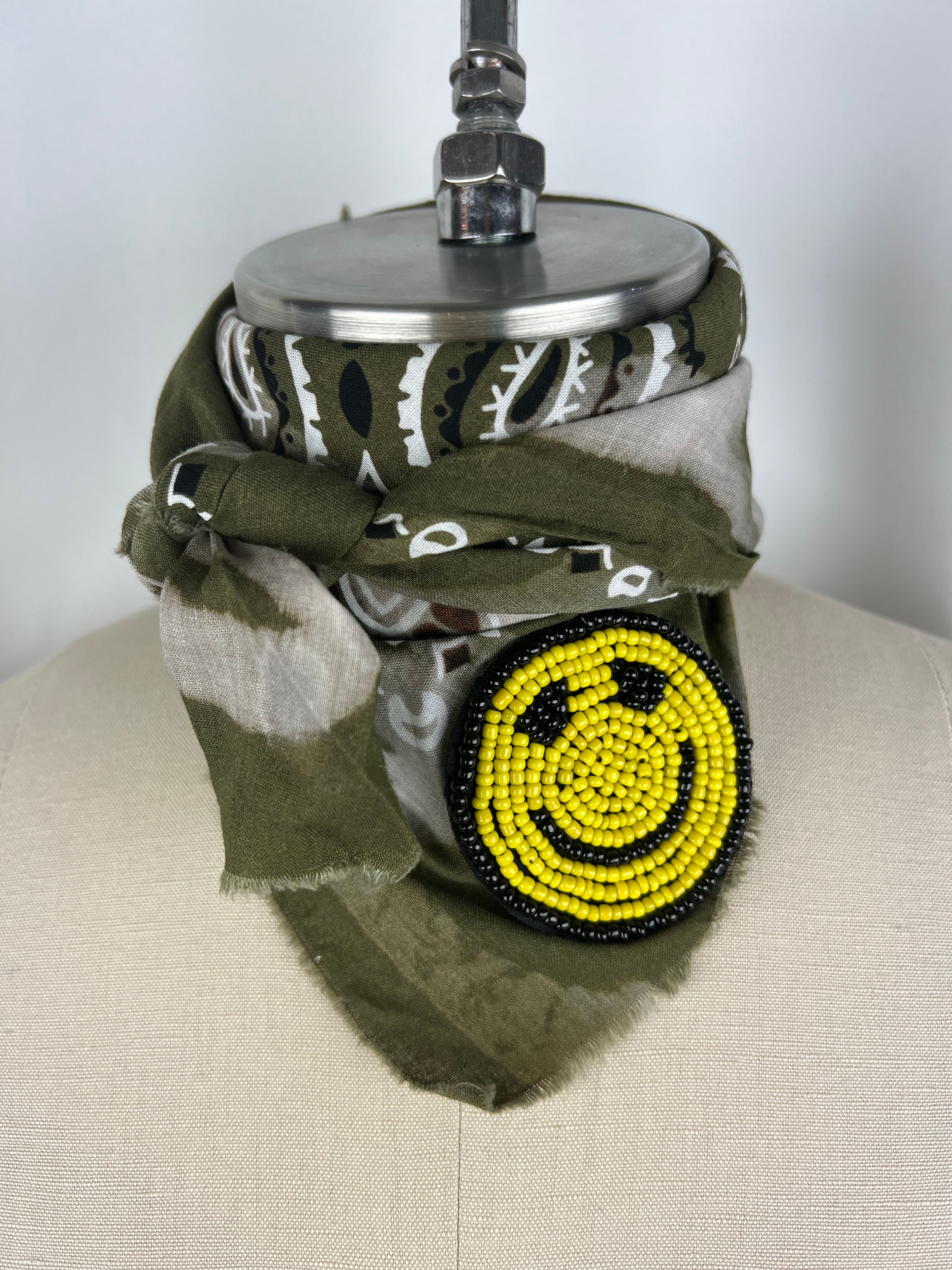 Smiley Embellished Bandana