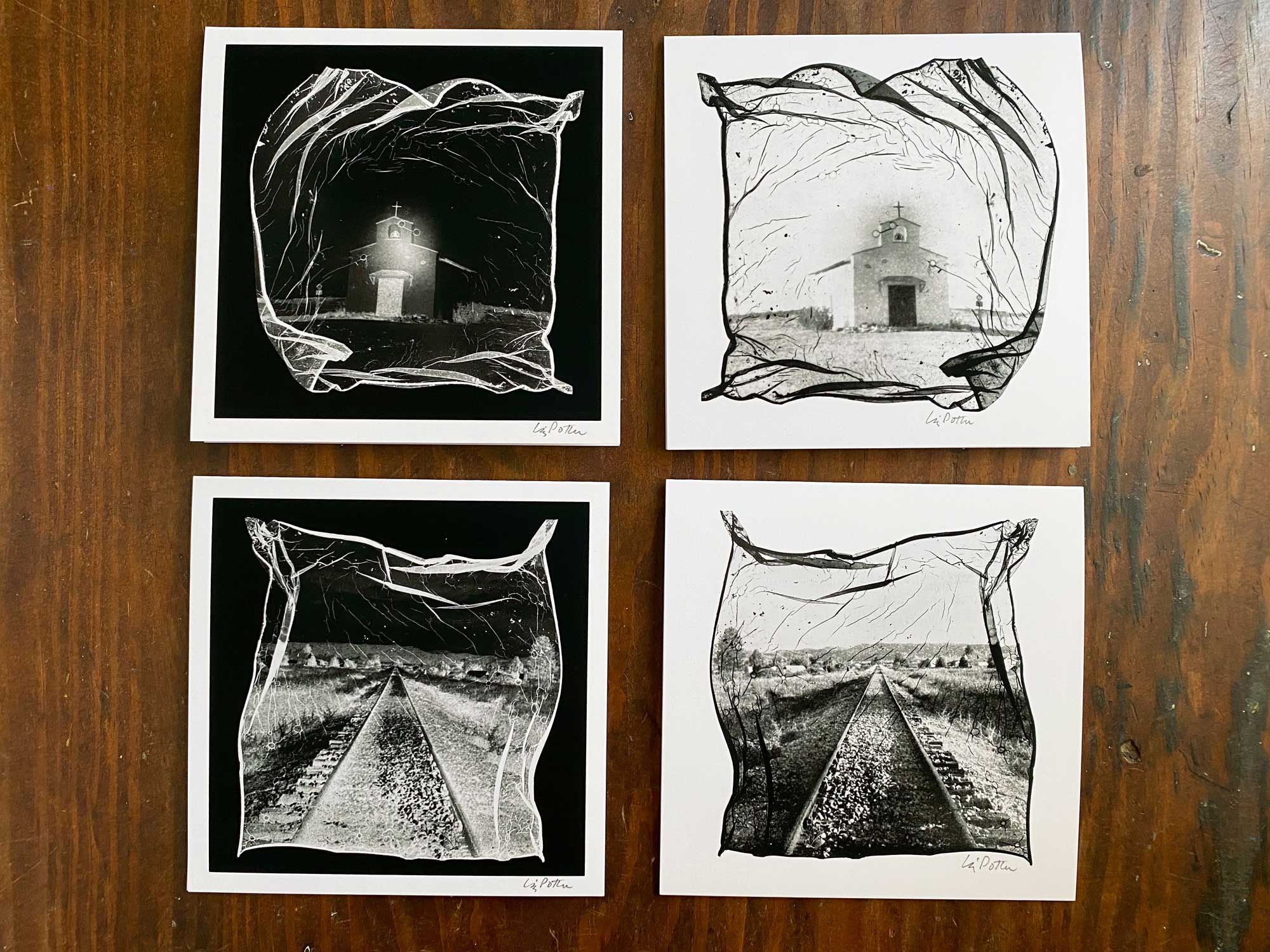 Emulsion lift card : chapel/RR tracks