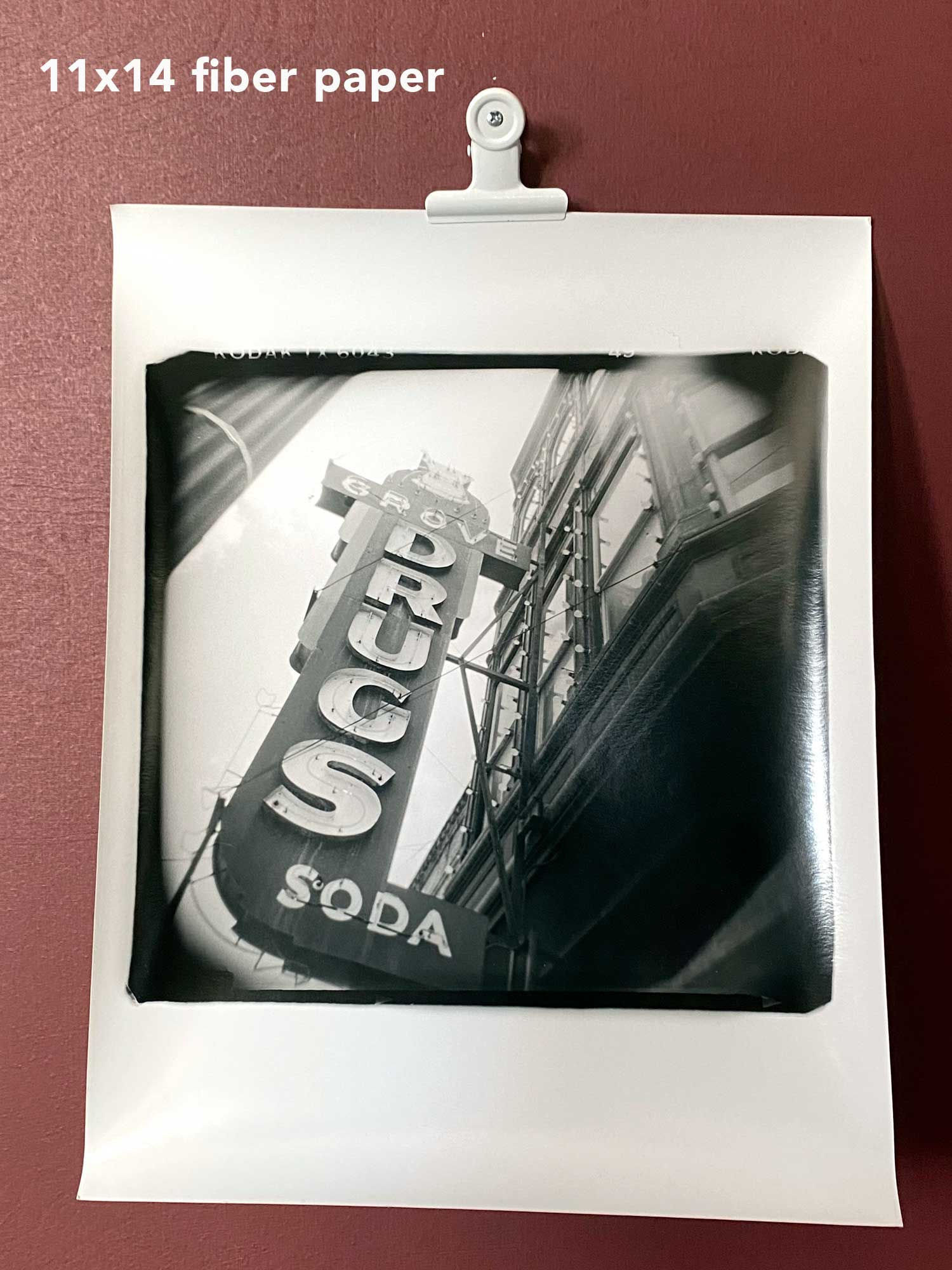 SALE! Grove Drugs darkroom print