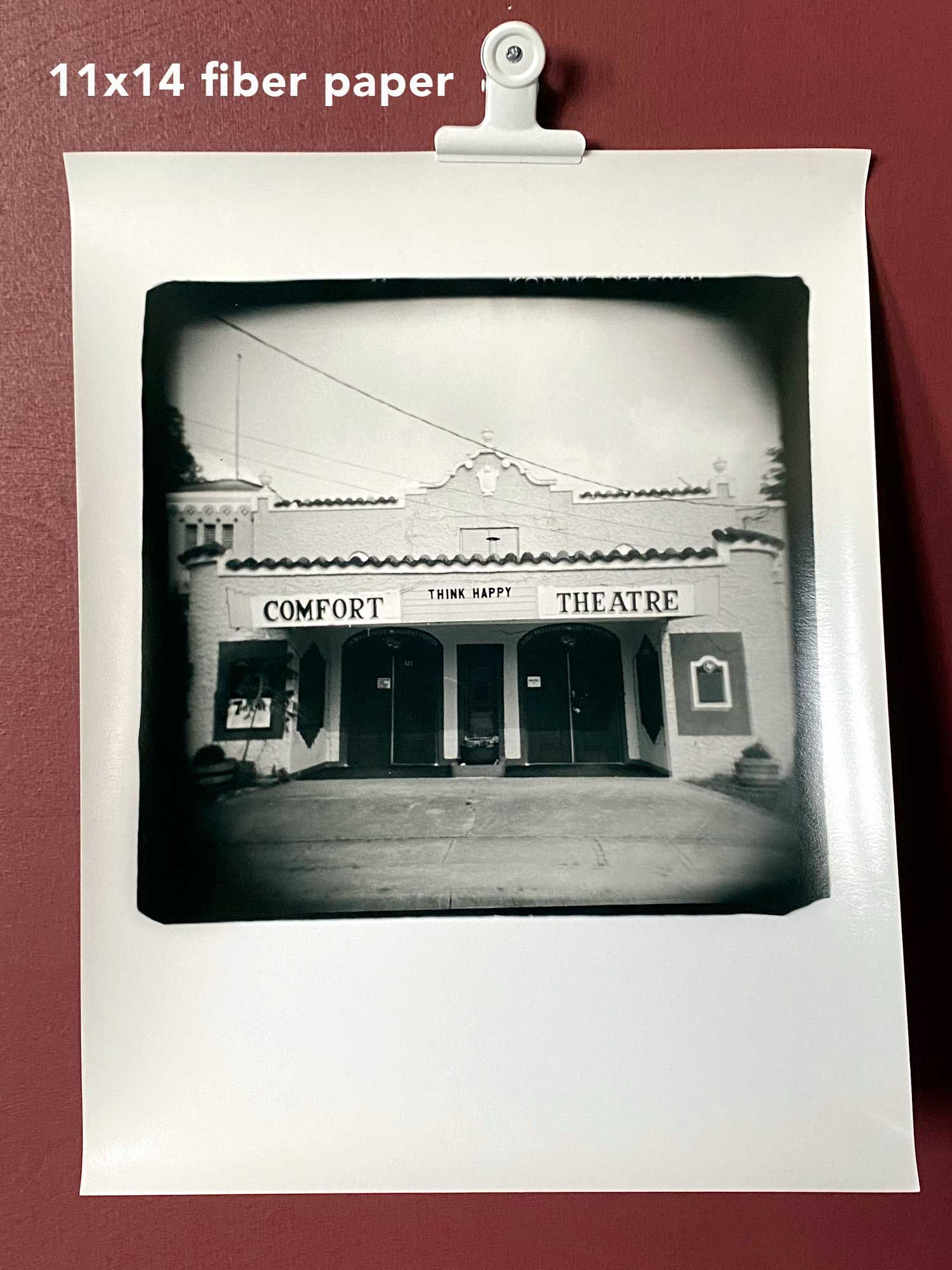 SALE! Think Happy- darkroom print