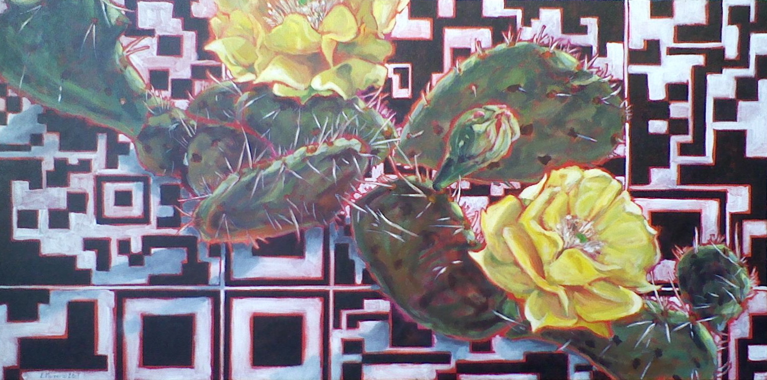 Nature/QR Code V (Prickly Pear)