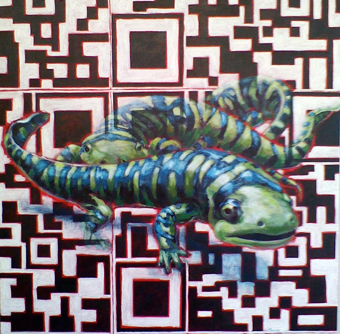 Nature/QR Code XI (Salamanders)