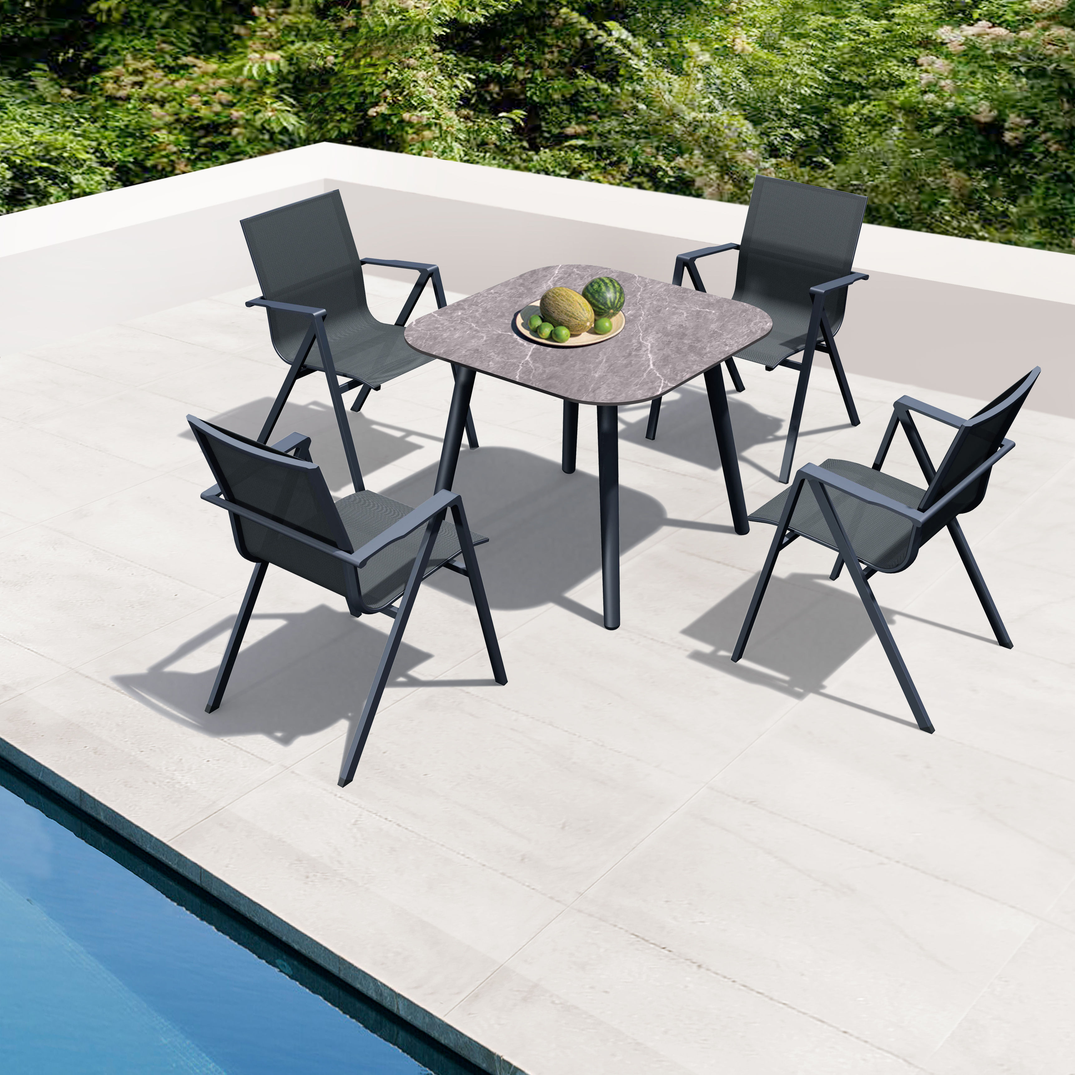 Tafel Priva DG 90x90 (exclusief stoelen!)