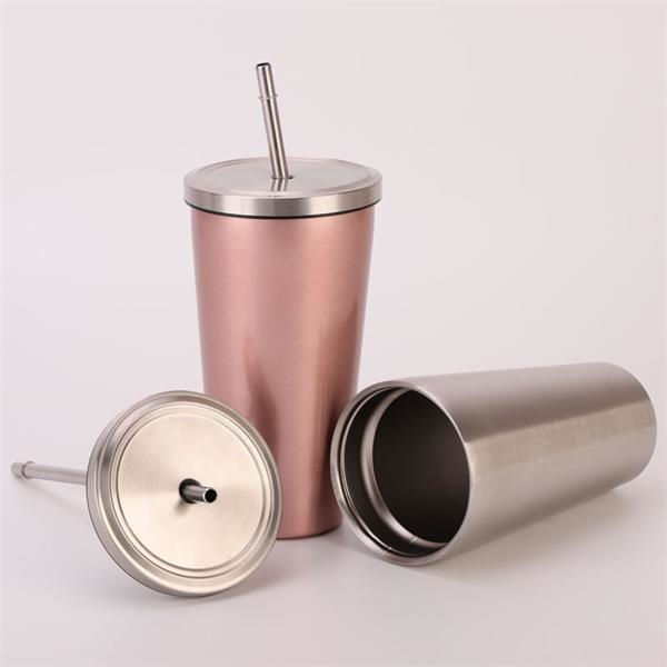Thumbnail: Stainless Steel Cup Set with Straws