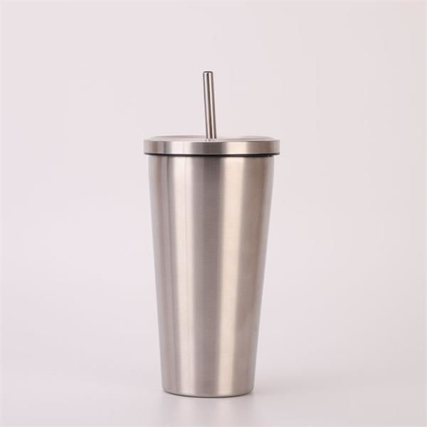 Stainless Steel Cup Set with Straws