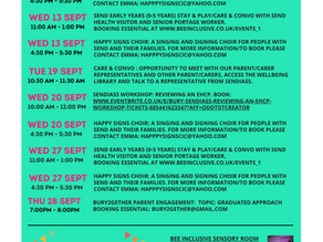 What's on in September at The Bury SEND Hub