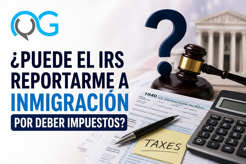 ¿Puede el IRS reportarme a Inmigración por deber impuestos?