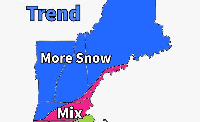 Classic Nor'Easter Headed For New England Next Week: Latest Trends