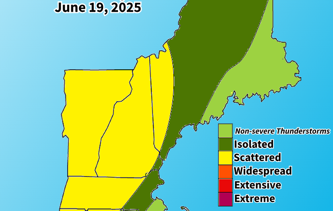 Heat Kicks in for New England with Strong Thunderstorms Possible