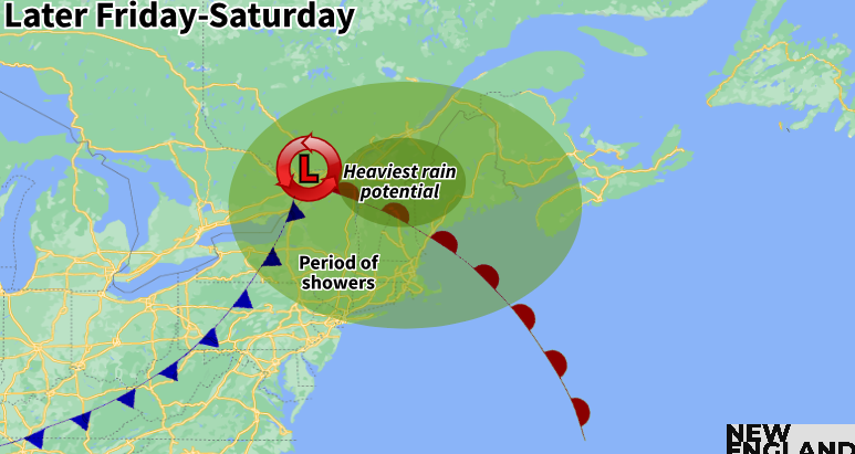 Heat Gives Way to a Stretch of Unsettled Weather for New England