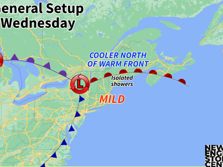Cooler, Breezy Weather Enters New England After Today; Unsettled Weather to Persist