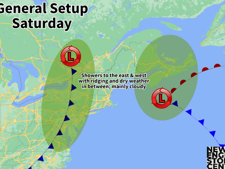 High Pressure Slides East, Making Way for Approaching Systems