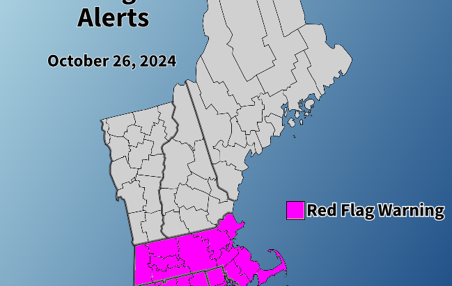 Dry Frontal Passage Leads to Elevated Fire Risk for Southern New England