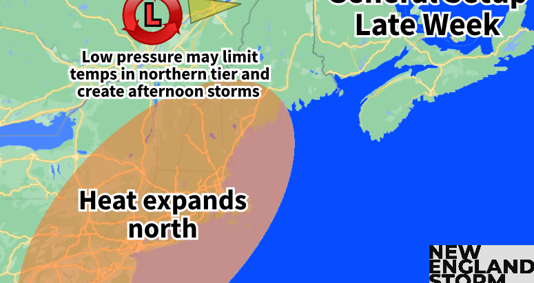Breaking Down Heat (and Storms) For New England This Week