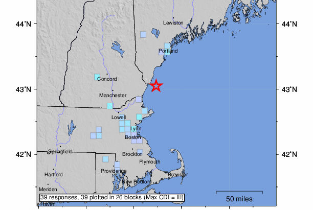 Earthquake Shakes New England Monday Morning