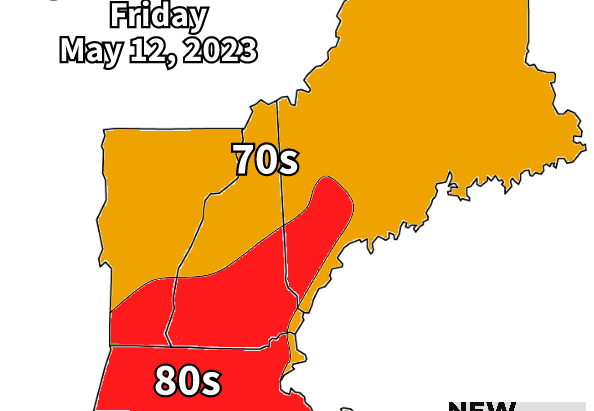 New England Weekend Weather: Summer-like Friday; Quiet Saturday, Sunday