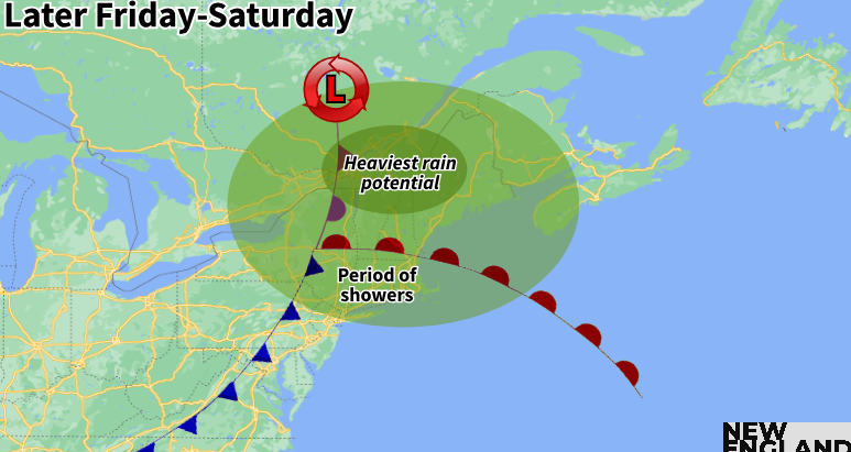 Frontal System to Bring Showers to New England Before Warm-Up