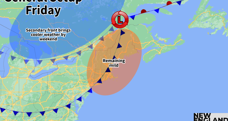Temperature Up and Downs Continue, Stagnant Pattern Rolls on For New England