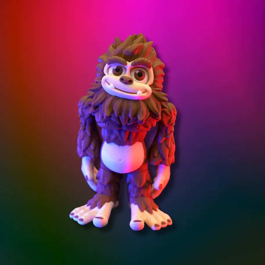 Articulating Sasquatch - Big Foot - 3D Print Big Foot - Fidget Toy