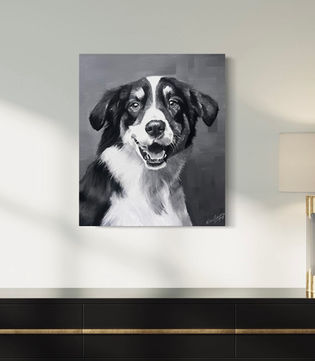 Dog portrait - Oil painting | Commissions open-Custom paintings available.