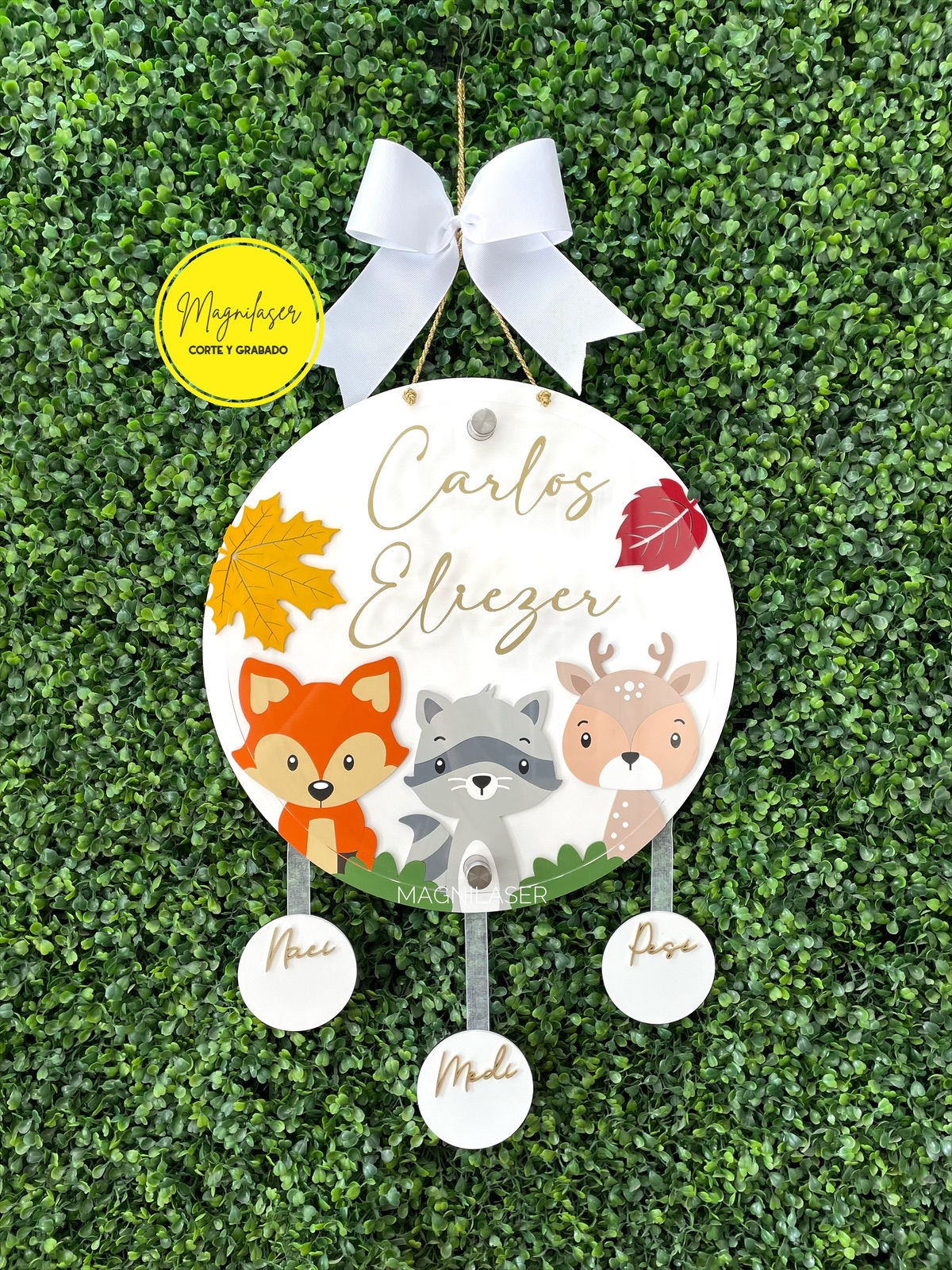 Colgante de maternidad de Animales del bosque 4