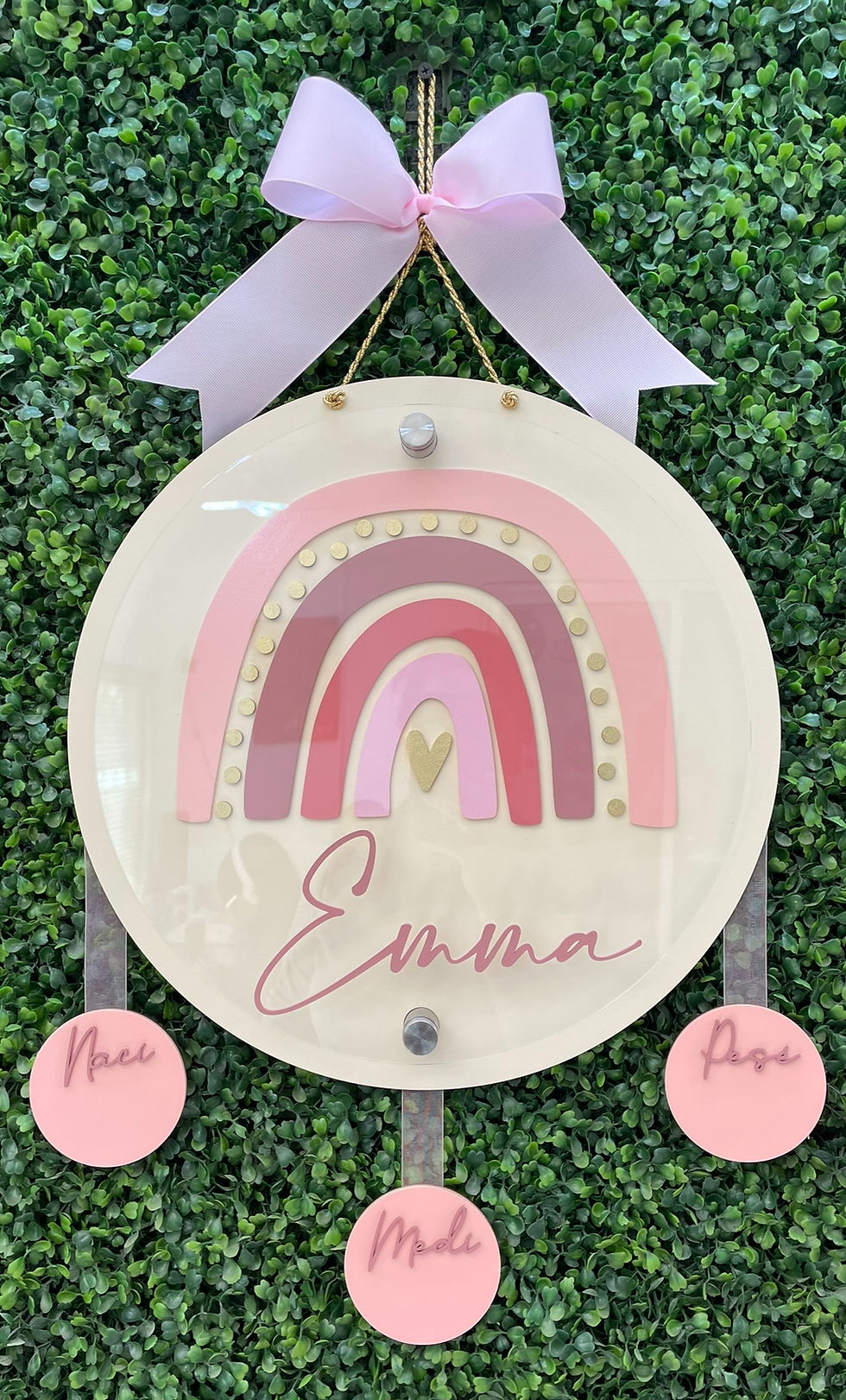 Colgante de maternidad de Arcoiris Vintage 6