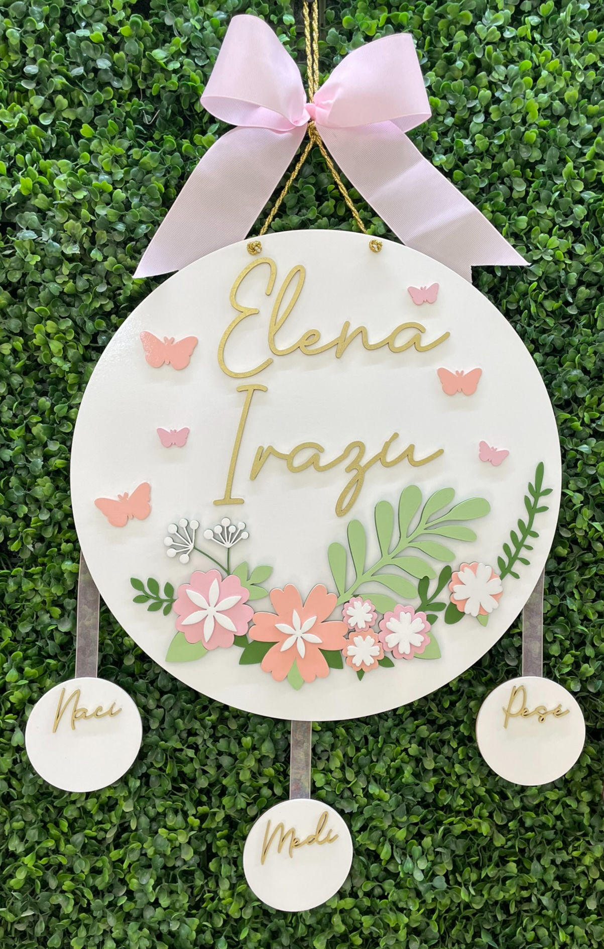 Colgante de maternidad de Flores 12