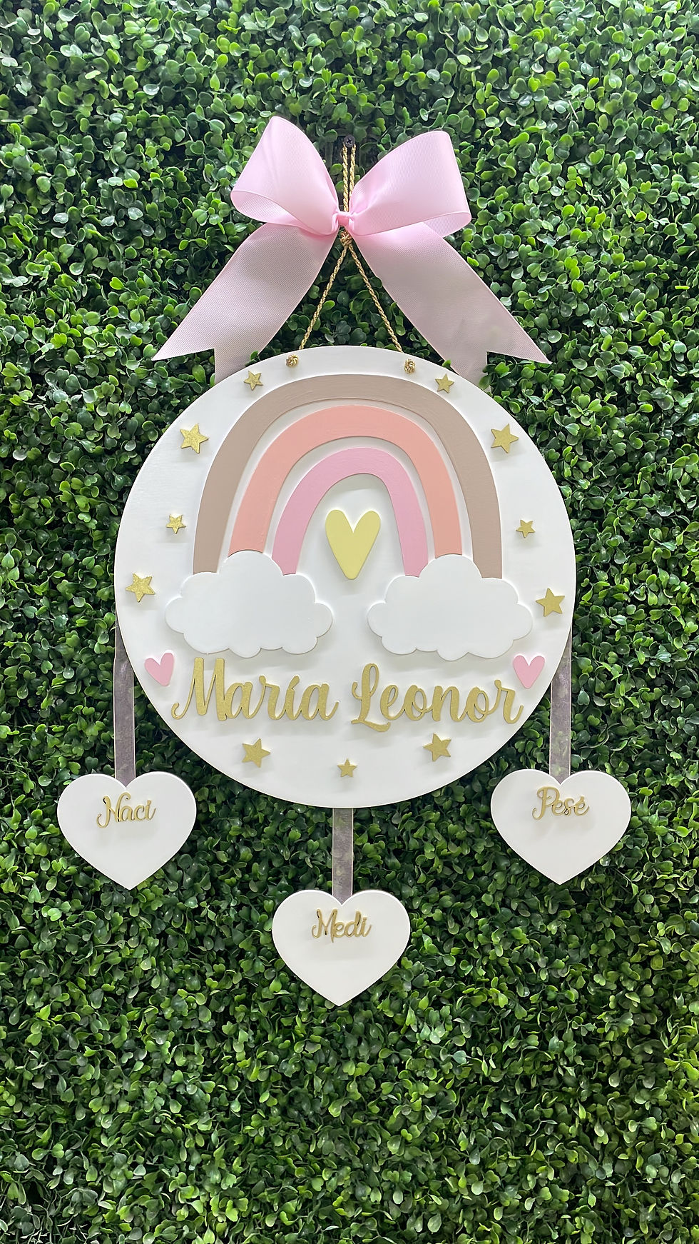 Colgante de maternidad de Arcoiris vintage 15