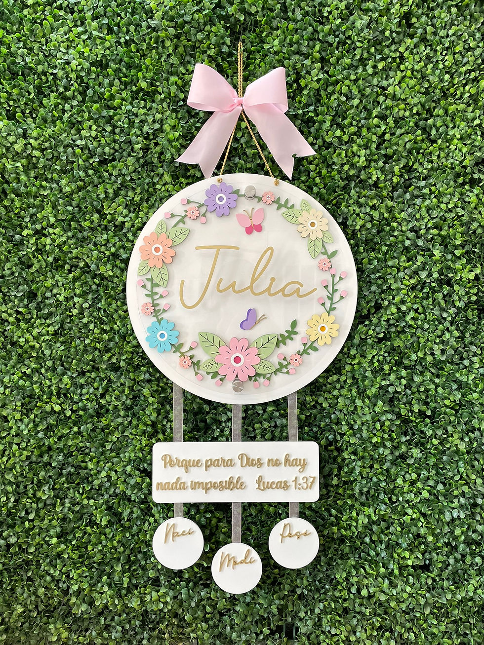 Colgante de maternidad de Flores 10