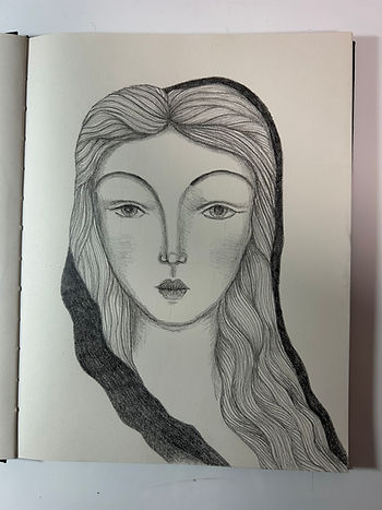 Today’s Mary Magdalene drawing