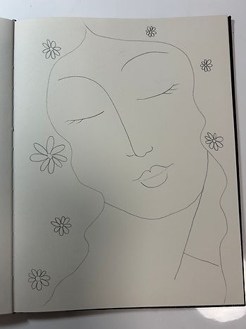 Drawing of Mary Magdalene by Tanya Torres