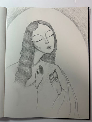 Today’s drawing of Mary Magdalene