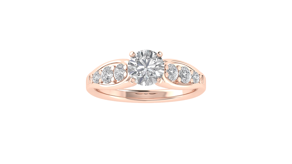Thumbnail: Elegant Round-Cut Accent Ring