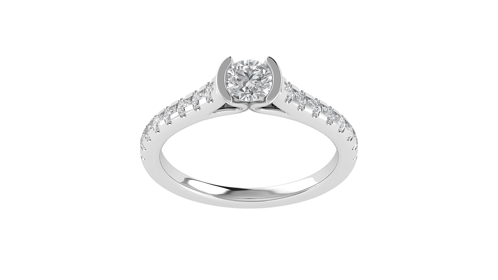 Thumbnail: Entwined Love Engagement Ring