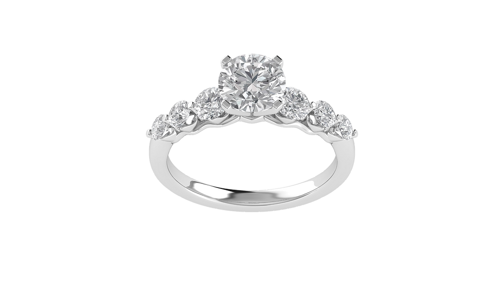Thumbnail: Classic Pave Engagement Ring
