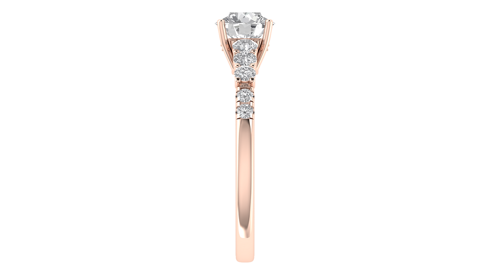 Thumbnail: Round Solitaire with Enchanting Accents