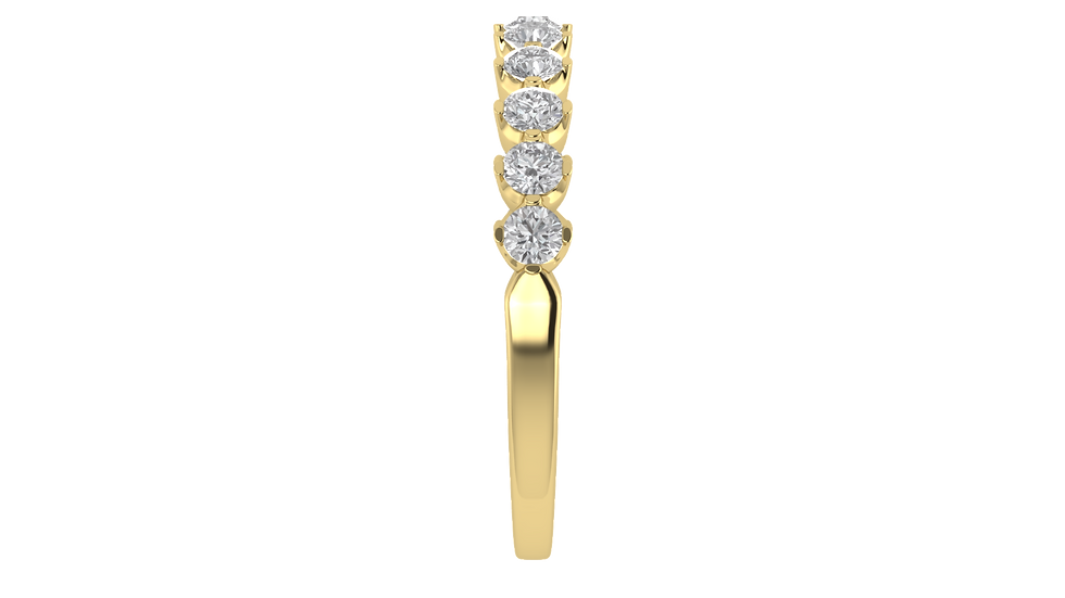 Thumbnail: Classic 9-Diamond Wedding Band