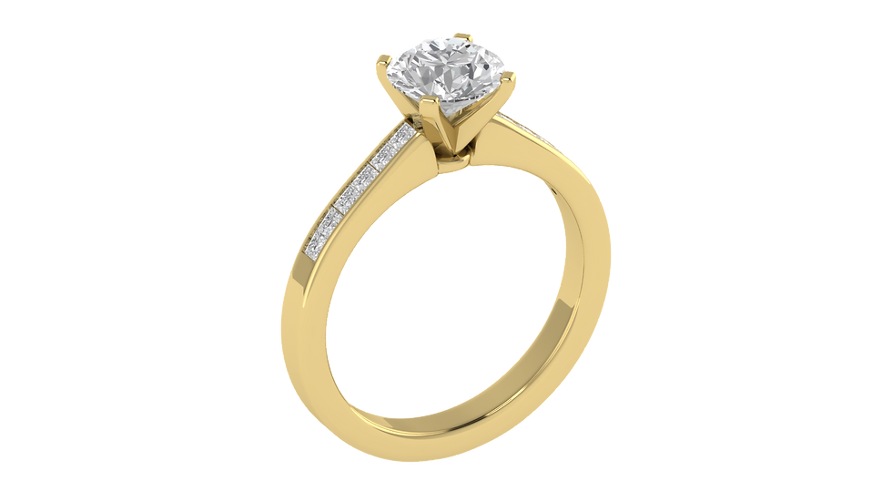 Thumbnail: Timeless Solitaire Engagement Ring