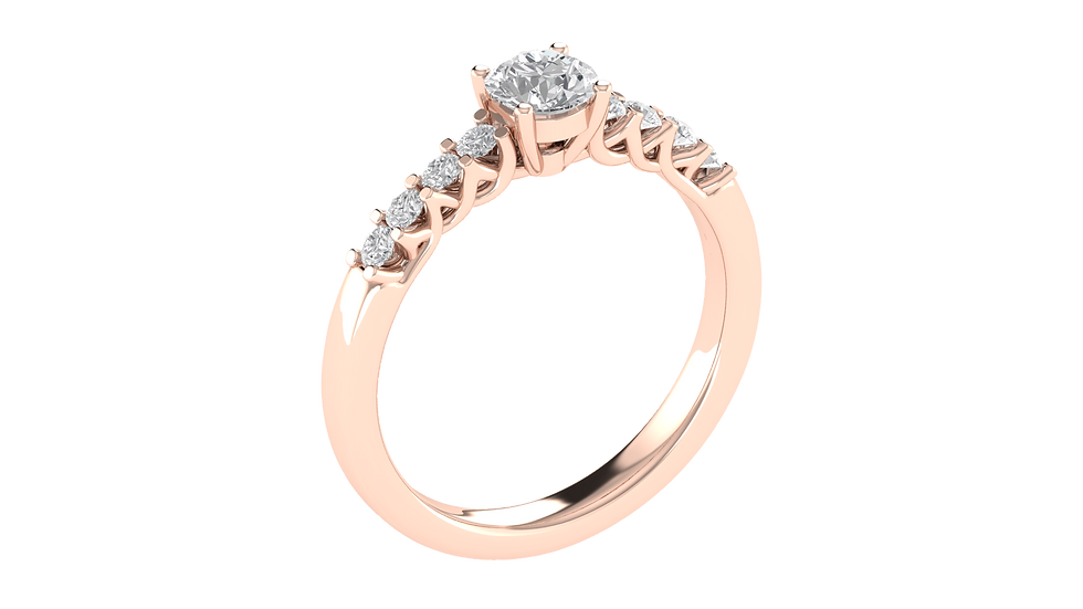 Thumbnail: Radiant Journey Engagement Ring