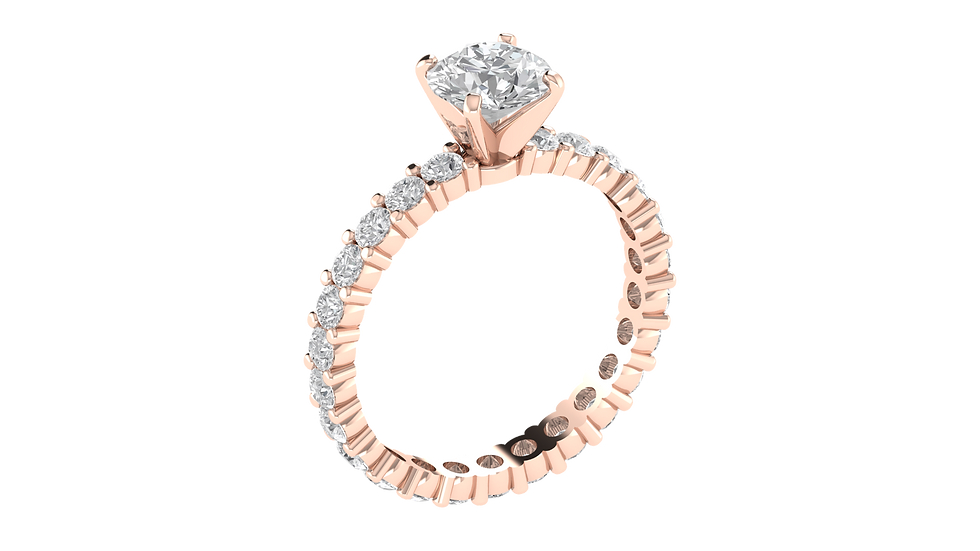 Thumbnail: Graceful Solitaire Engagement Ring