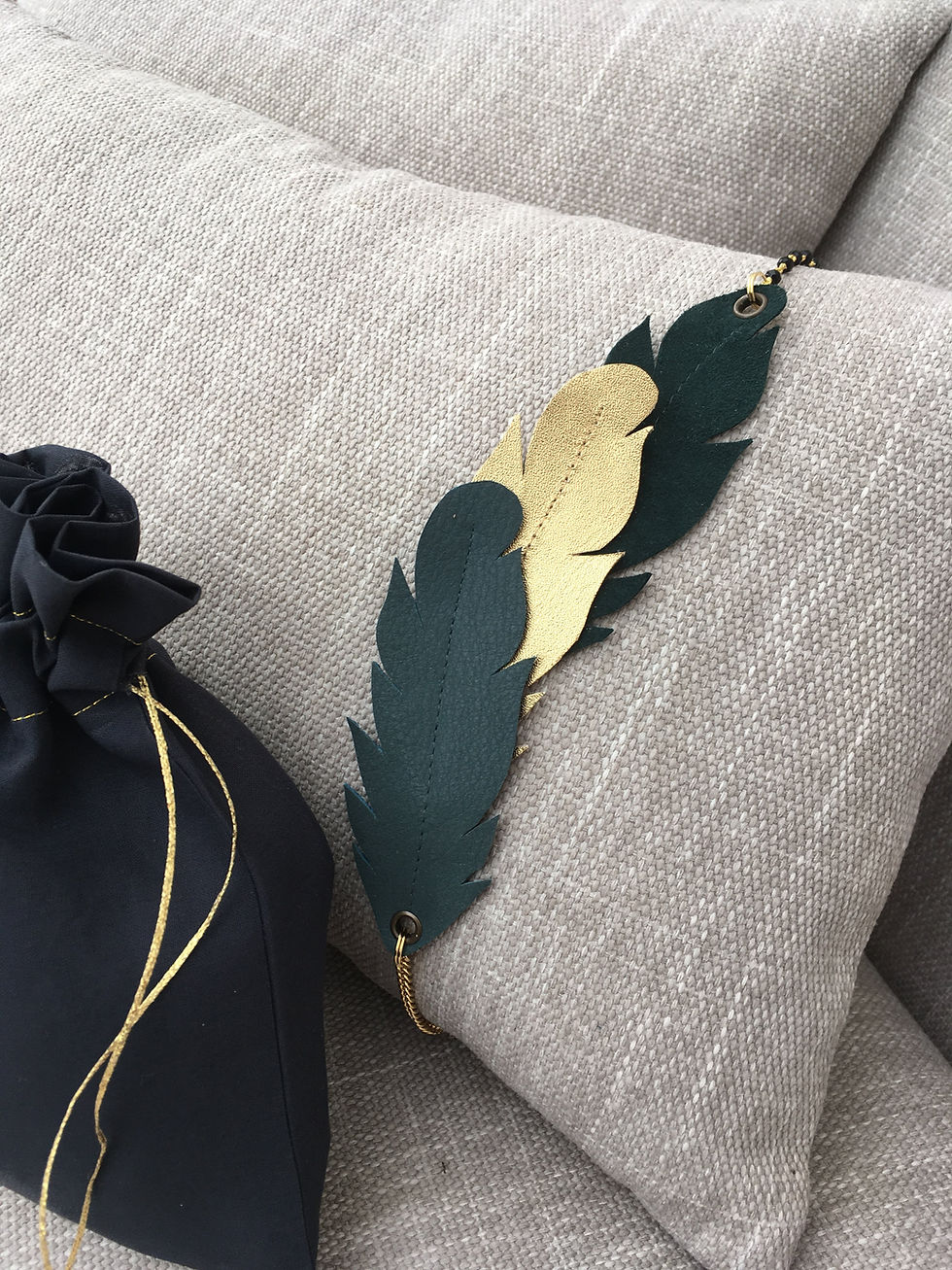 Miniature : Augustine, le headband en cuir