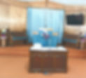 Stage, pulpit, table