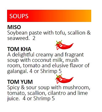 Sushi Thai Soups