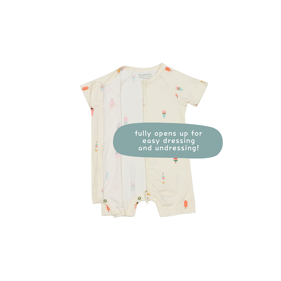 Thumbnail: EasyZip Premium Bamboo Bodysuit V2.0 (Ice Cream)