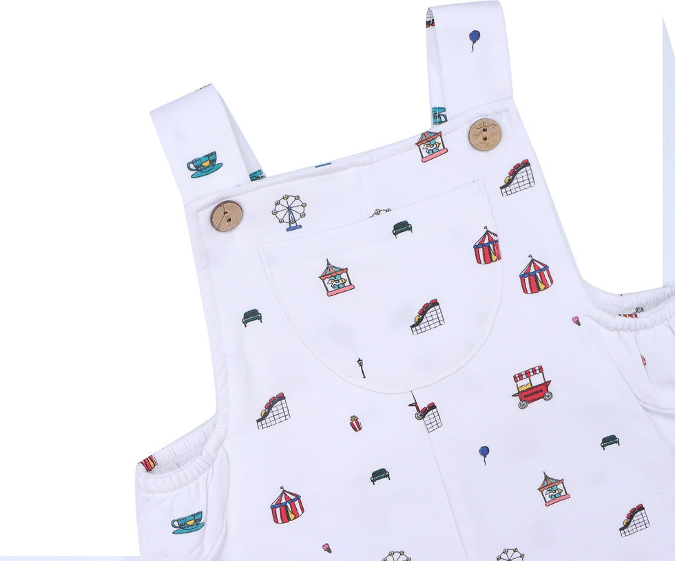 Thumbnail: Premium Bamboo Unisex Overalls (Theme Park)