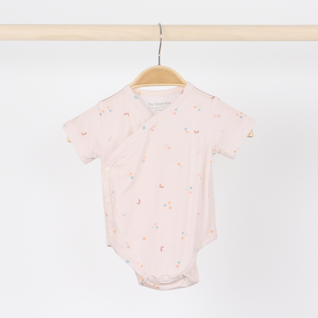 Premium Bamboo Kimono Bodysuit (Chamomile)